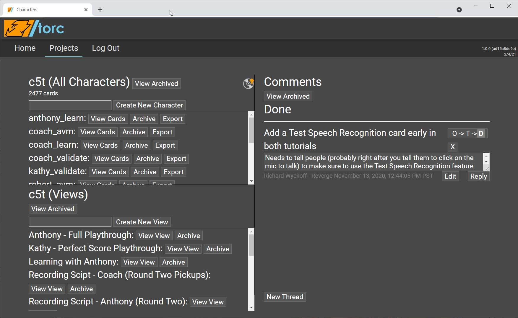TORC Conversation Editor