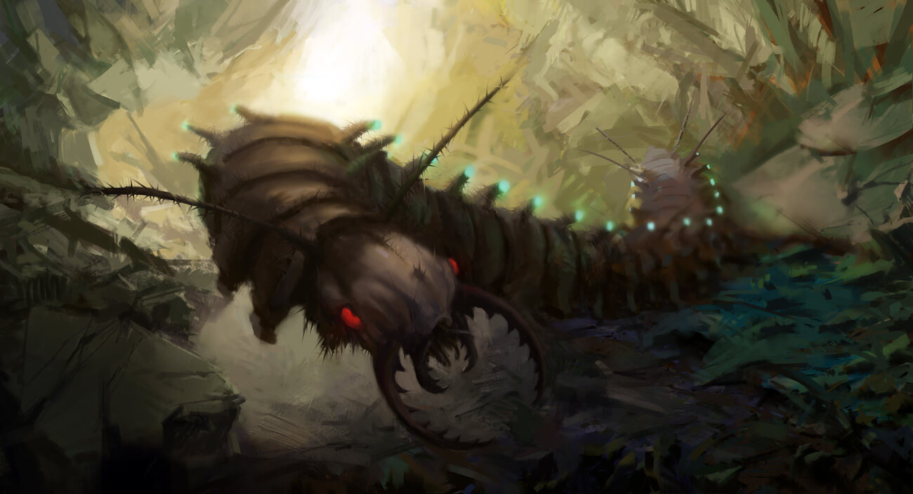 Centipede monster concept