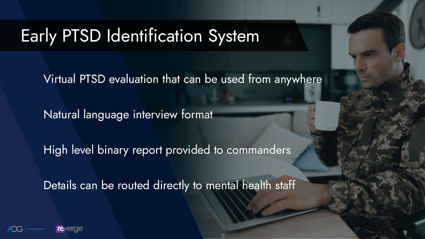 Early PTSD Identification System feature list
